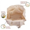 Organic Cotton Tote Bag Grocery Bags with Multi Pockets