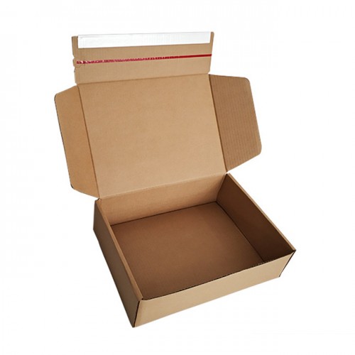 Custom Folding Corrugated Packaging Mailer Self Sealing Zipper Box