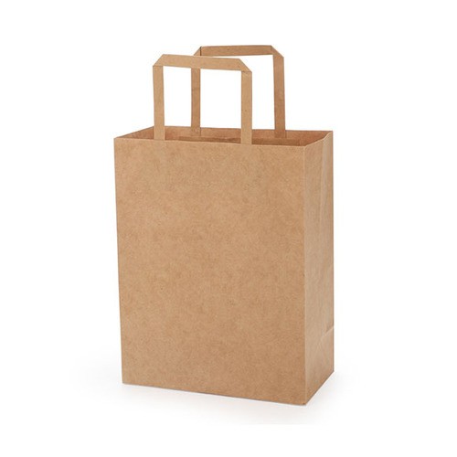 Kraft Paper Bag With Flat Handle