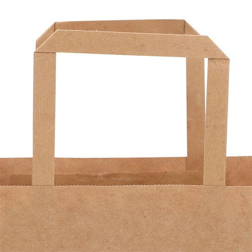 Kraft Paper Bag With Flat Handle
