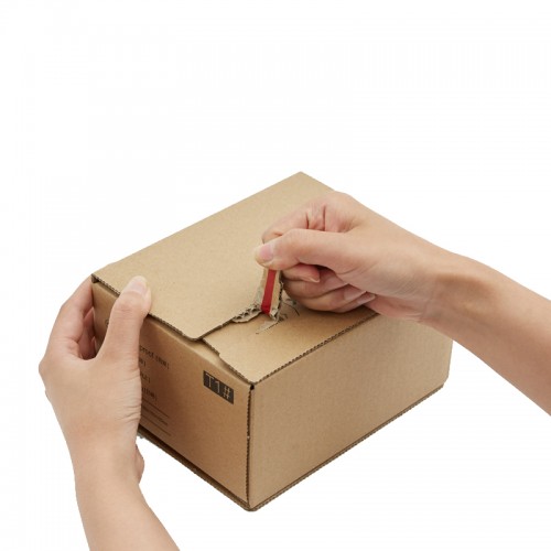 Custom 3ply/5ply Brown Corrugated Carton Mailer Zipper Open Box