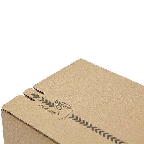 Custom 3ply/5ply Brown Corrugated Carton Mailer Zipper Open Box