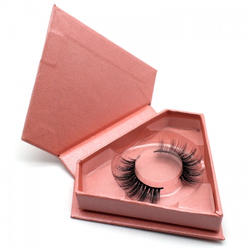 Faux Mink Eye Lashes Box 25mm Mink Eyelashes Window Eyelash Packaging