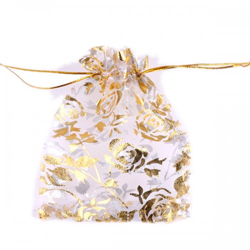 Organza Jewelry Gift Pouch Candy Pouch Heart Drawstring Wedding Favor Bags
