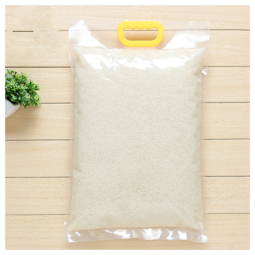 Transparent Vacuum Plastic Bags for Rice Beans with Hand Clasp