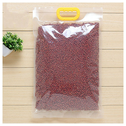 Transparent Vacuum Plastic Bags for Rice Beans with Hand Clasp