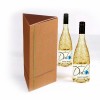 Triangular Rigid Cardboard Gin Wine Bottle Gift Boxes Liquor Champagne Rigid Gift Box