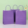 100% Recycled Custom Logo Printed Kraft Paper Bags for Gifts Cloth