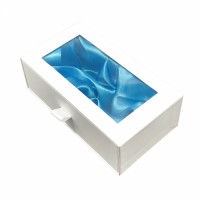 Luxury White Perfume Drawer Box Cardboard Wigs Gfit Box Packaging with Window