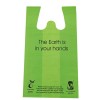 Fully Compostable Cornstarch PLA PBAT Biodegradable T- shirt Bag/Vest Bag