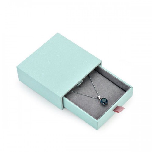 Custom Paper Cardboard Jewlery Boxes With Custom Logo Blue