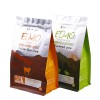 Flat Bottom  Pets Food Pouch Custom Printed Coffee Beans Packaging Bags With Valve