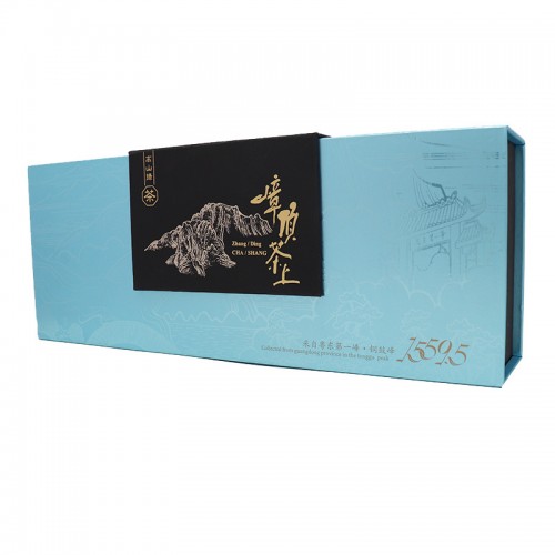 High-end Rigid Gift Box Magnetic Closure Black Tea Packaging Box