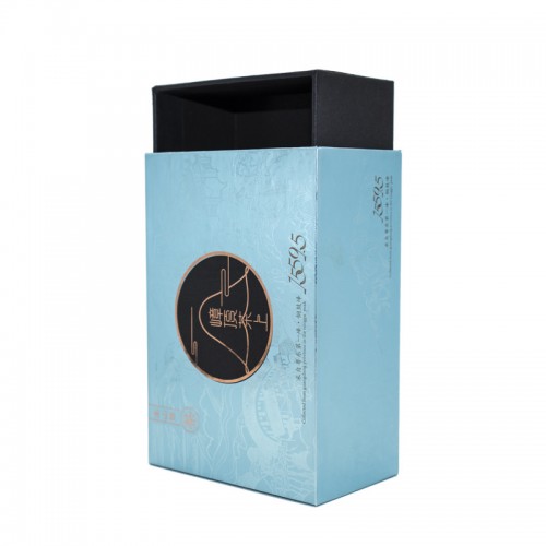 High-end Rigid Gift Box Magnetic Closure Black Tea Packaging Box