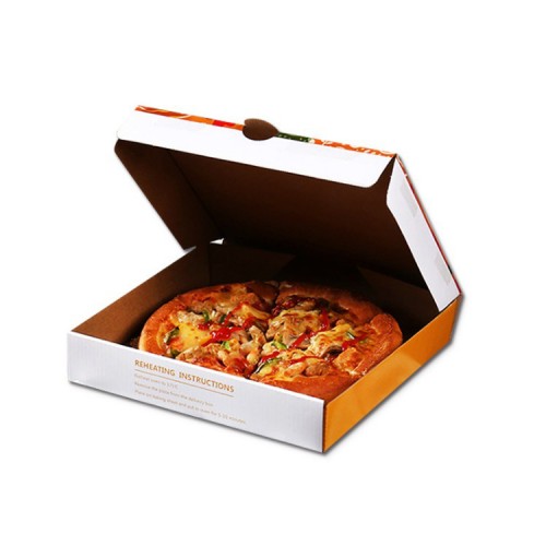 Plain Pizza Box Custom Logo 10 14 16 18 inches Delivery White Pizza Box