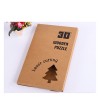 Degradable Kraft Paper Envelope Underwear Packaging Bag with Laser Die Cut Heart Shape Window