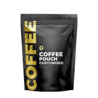 Metallic Effect Coffee Bean Zip Lock Pouch