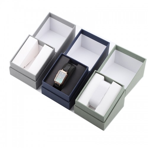 Luxury Rigid Paper Cardboard Watch Box Flip Off Rigid Box