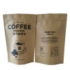 Custom LOGO Stand Up Zip Lock Kraft Paper Coffee Bag with Valve