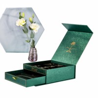 Private Brand Premium Drawer Gift Box Flip Top Rigid Tea Boxes