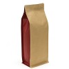 Flat Bottom Kraft Paper Coffee Bean Bag with Valve