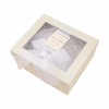 Lid and Base Ribbon Bowknot Gift Box with Window