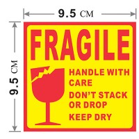 Custom Warning Label Fragile Label