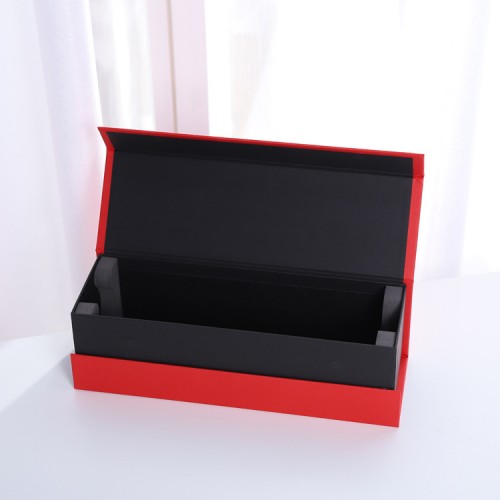 Premium Custom Luxury Magnetic Closure Single Gift Champagne Packaging Wine Box With Foam Insert