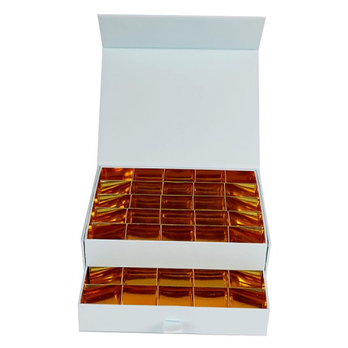 Luxury Candy Ruffles Chocolate Packaging Boxes Rigid Magnetic Chocolate Gift Box