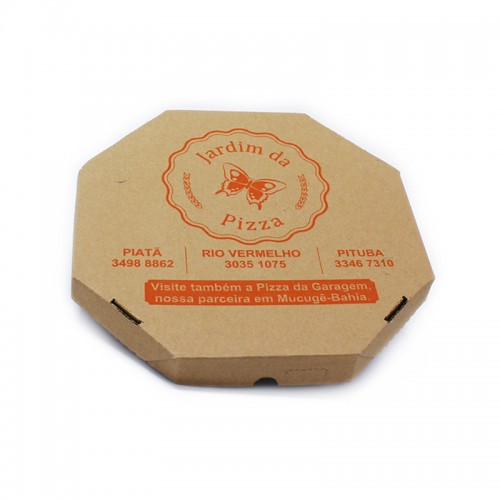 Paper Food Takeout Container Customized 23x23 Hexagonal Octagonal Pizza Boxes