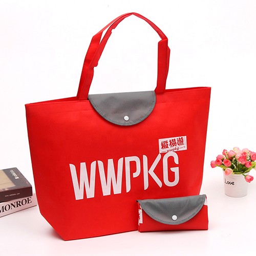 Custom Foldable Non Woven Tote Shopping Bag Recyclable Non Woven Bag