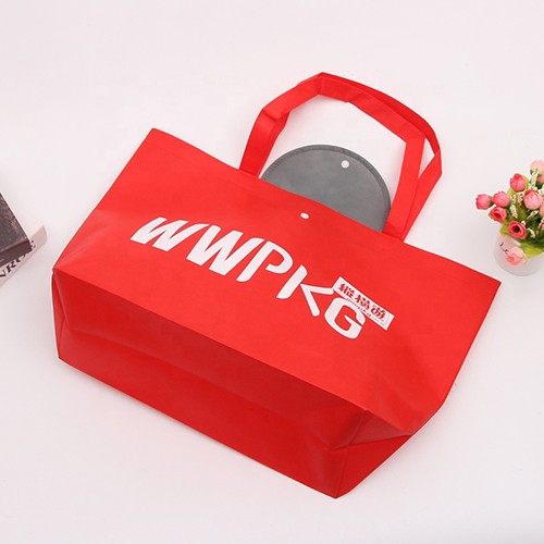 Custom Foldable Non Woven Tote Shopping Bag Recyclable Non Woven Bag