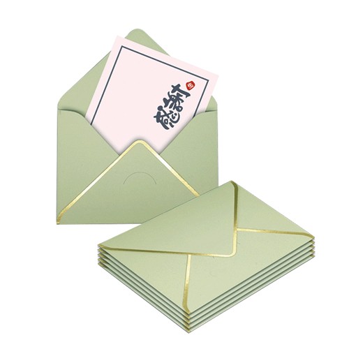 Wedding Thanksgiving Gift Custom Envelope Gold Foil Invitation Envelope