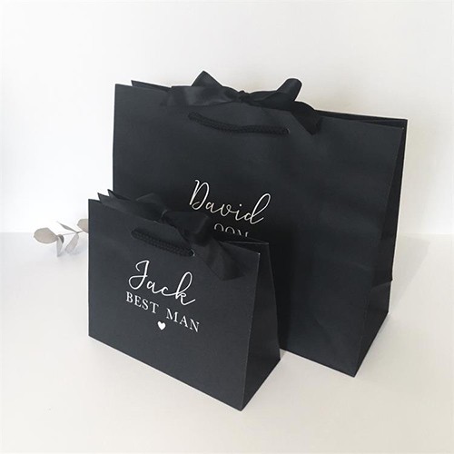 Luxury Black Paper Bag Shopping Bag