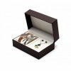 Premium Quality Custom Logo Orange PU Leather Watch Box Luxury Watch Box