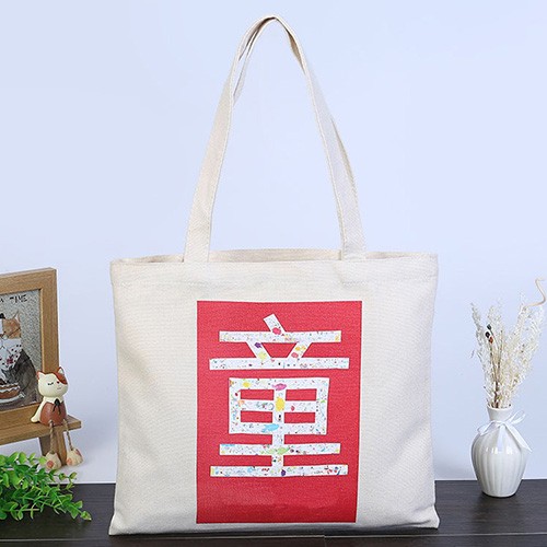 Custom Canvas Cotton bag Tote Bag Foldable Cotton Shopping Bag