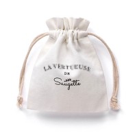 Eco Friendly Reusable Promotion Gift Bag Soap Drawstring Cotton Pouch