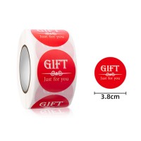 Round Shape Gift Seal Sticker