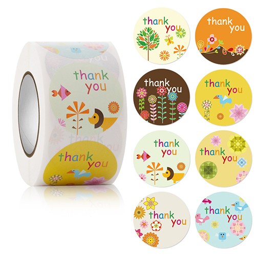 Round Shape Gift Seal Sticker