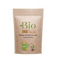 PLA 100% Biodegradable Food Packaging Bag With Zipper