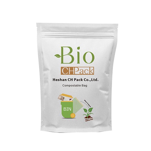 PLA 100% Biodegradable Food Packaging Bag With Zipper