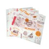 Custom Printed Food Wrapping Paper Food-grade Safety Oil-proof Burger Paper