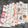 Custom Printed Food Wrapping Paper Food-grade Safety Oil-proof Burger Paper