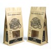 Side Gusset Flat Bottom Kraft Paper Bag with Window