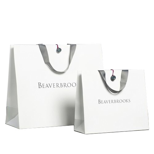 Custom Solid Color Luxury Shopping Gift Paper Bag with Handle