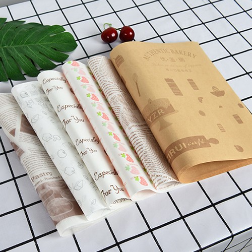 Food Picnic Wax Paper Disposable Food Wrapping Greaseproof Paper Food Paper Liners