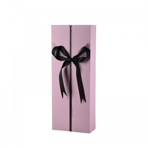 Double Door Opening Flower Gift box with Ribbon Closure Valentine's Day Fresh Flower Gift Box