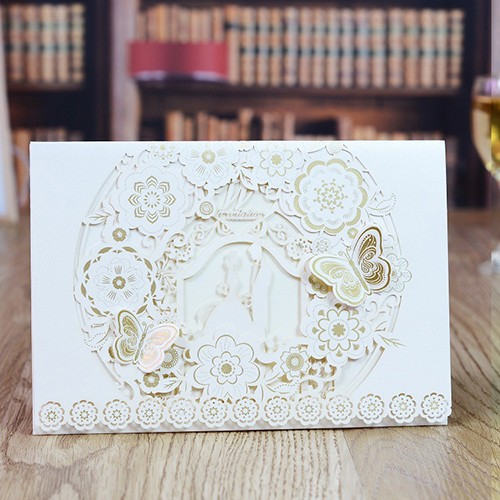 Premium Die Cut Wedding Invitation Envelope