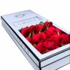Long Stem Roses Blooming Flower Box With Plastic Window Bouquet Flower Box