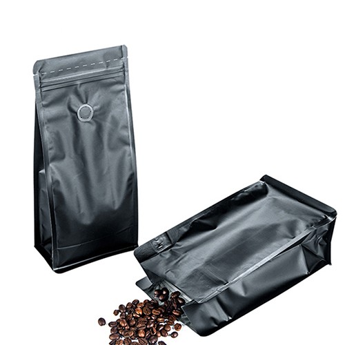 Flat Bottom Pouch Coffee Bean Bag Packaging with Valve